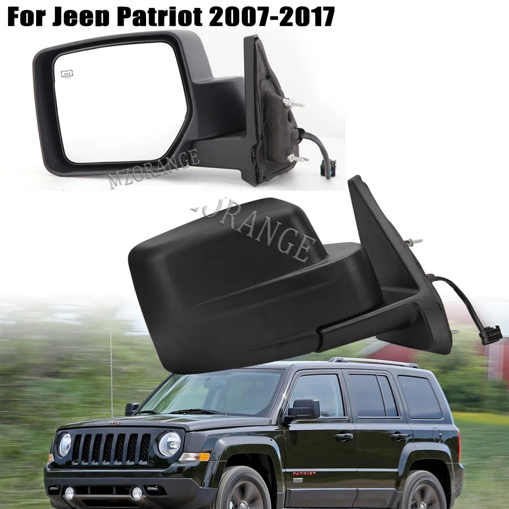 

Car Side Mirror Assembly FOR JEEP PATRIOT 2010 2011 2012 2013 2014 2015 2016 2017 Power Heated rearview mirror glass lens 5pins