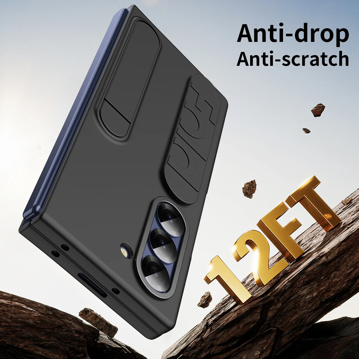 For Samsung Galaxy Z Fold 3 4 5 6 Luxury Full Protection Wristband Stand Shockproof Screen Protector Phone Case Cover_voghion.com