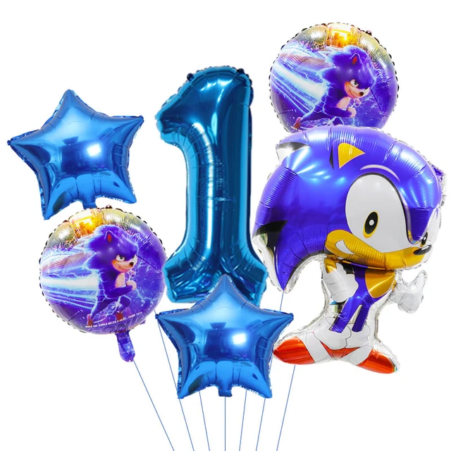 Kit de 6 globos Sonic