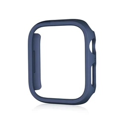 Shockproof Lightweight Hard PC Frame Cover for Apple Watch - No Screen Bumper Case (Matte Blue)