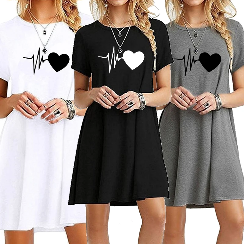 Летнее женское повседневное однотонное