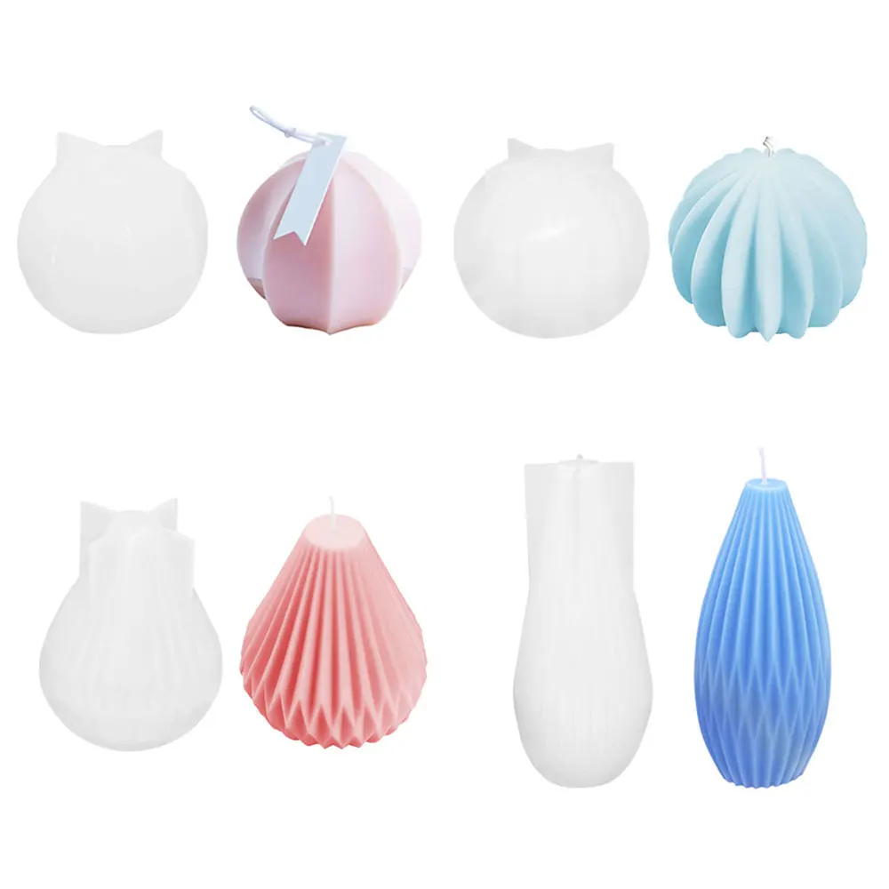 Silicone world 3D Pear Candle Silicone Mould Scented Candle Casting Mold Wax Mold Resin Epoxy DIY Handcraft Home Decoration