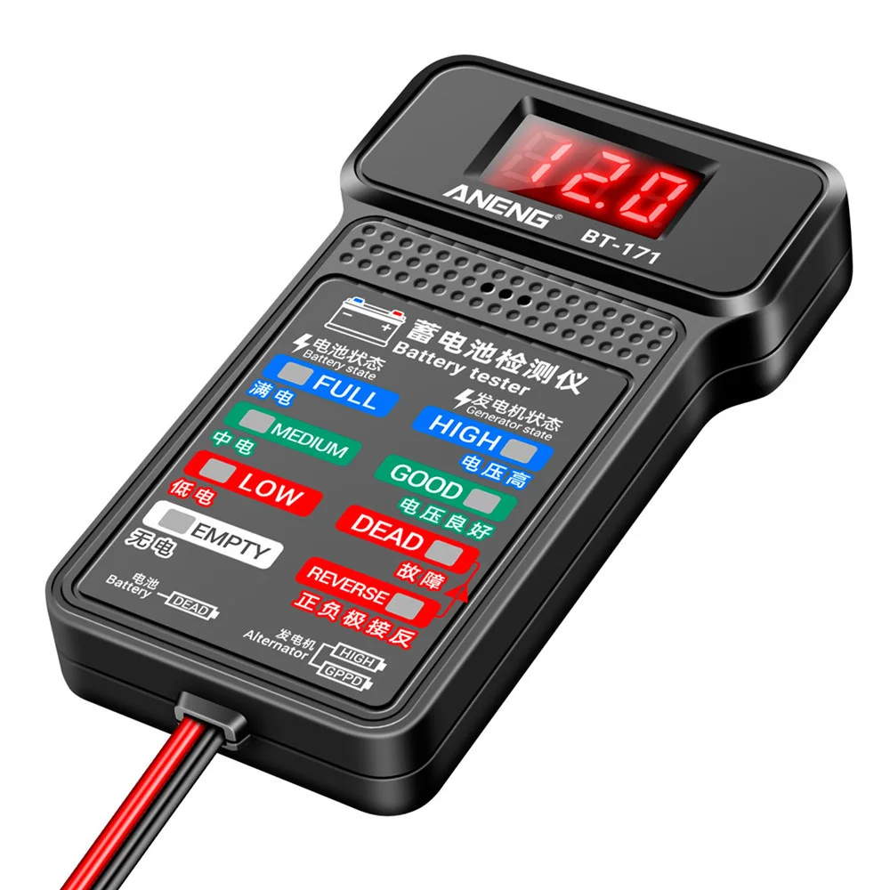 BT-171 12V Testeur de batterie LCD Numérique Auto Batterie Analyseur De Charge Système De Démarrage Testeur De Batterie De Voiture Vérificateur Outils De Diagnostic