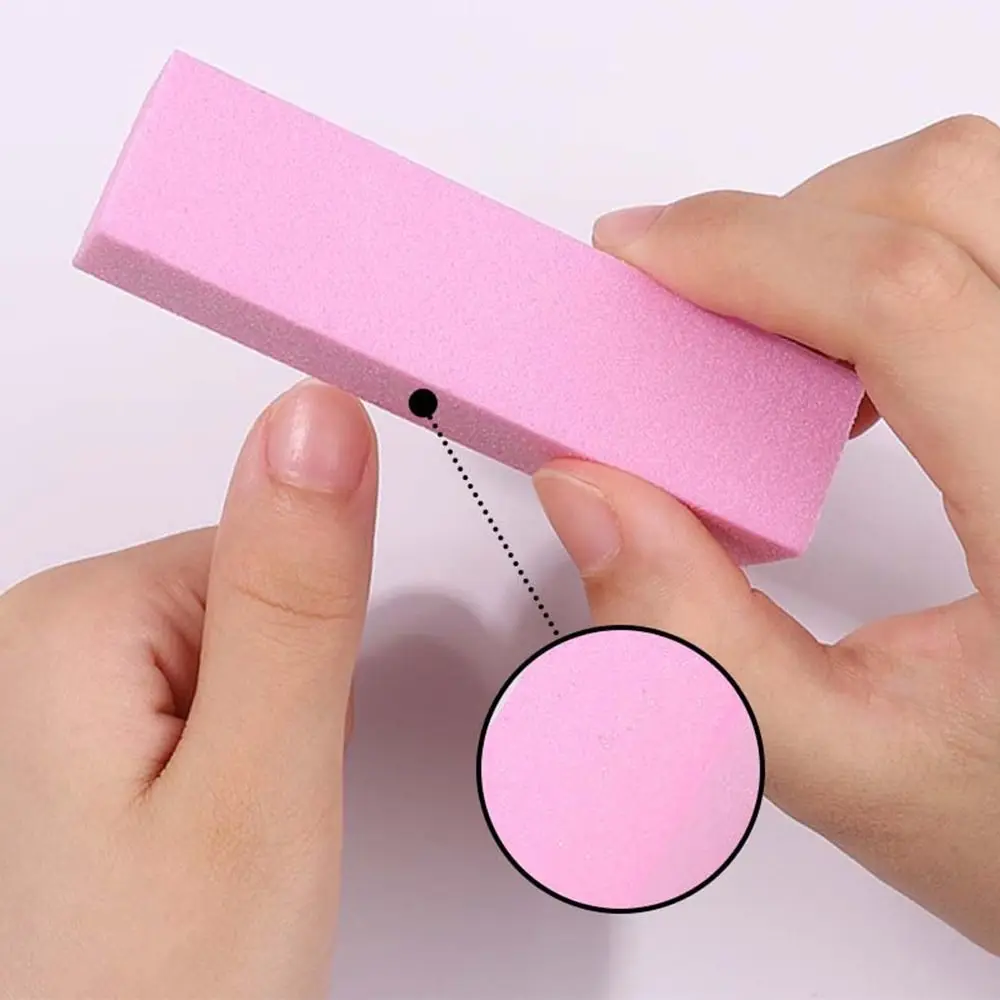 Hot Professional Nail Buffers Rectangular Pink Purple Nail Manicure Tools Kit Block Colorful Nail Care Tool for Nail