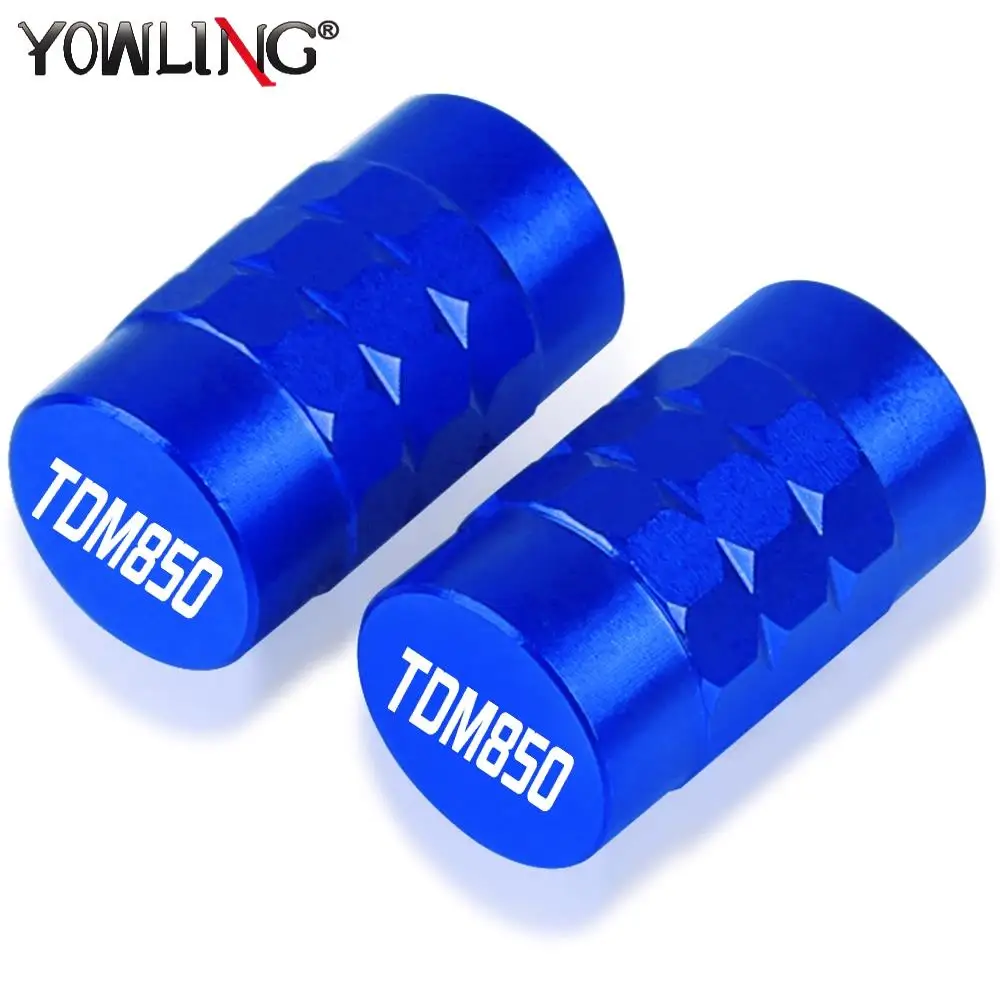 

For YAMAHA TDM850 TDM 850 1991-1999 2000 2001 2002 Motorcycle Accessories CNC Wheel Tire Valve Caps Tyre Rim Stem Airdust Cover