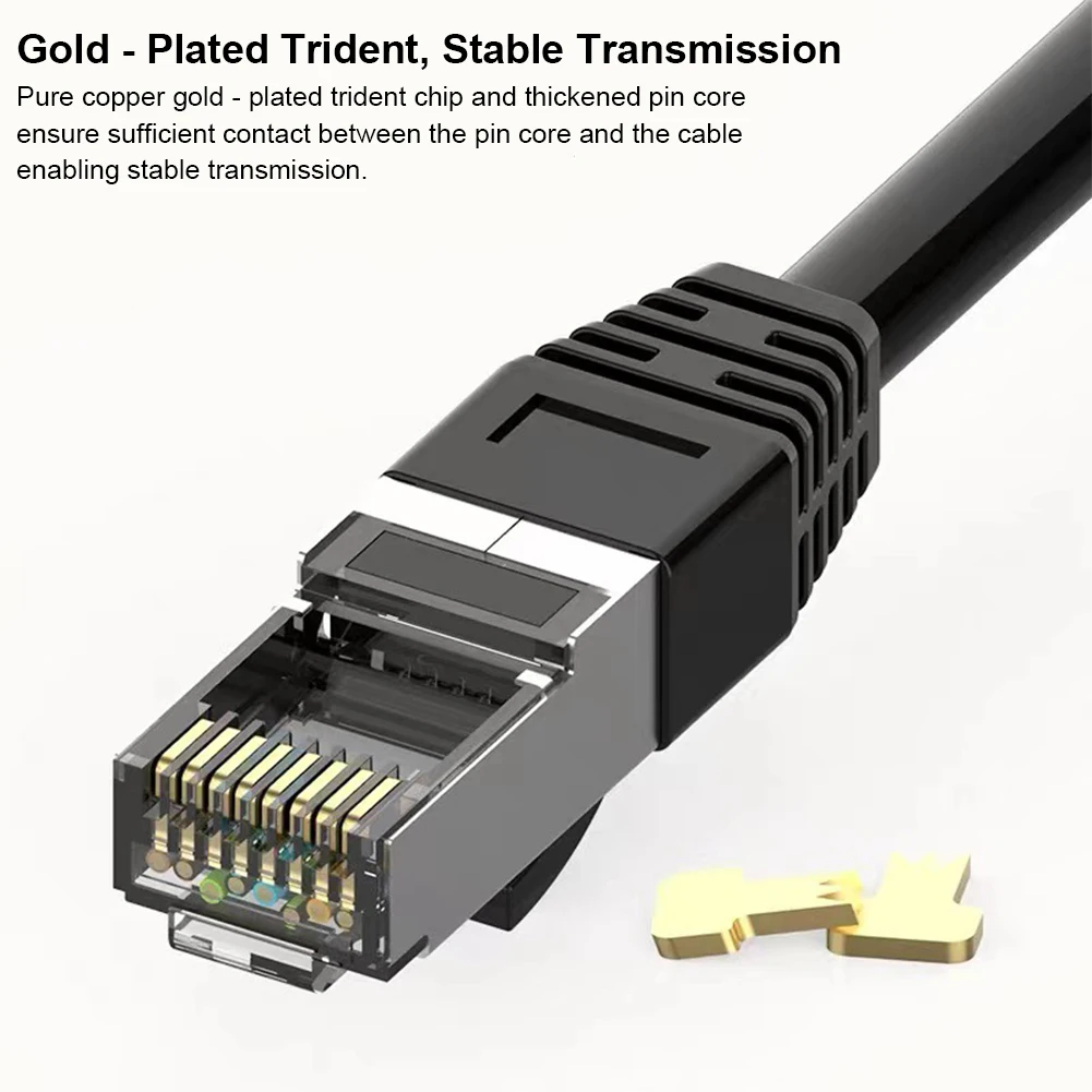 Cat6 외부 이더넷 케이블, 고강도 실외용 이더넷 케이블, 394인치 RJ45 패치 케이블 (벽면 내장형/매립형 라우터용)