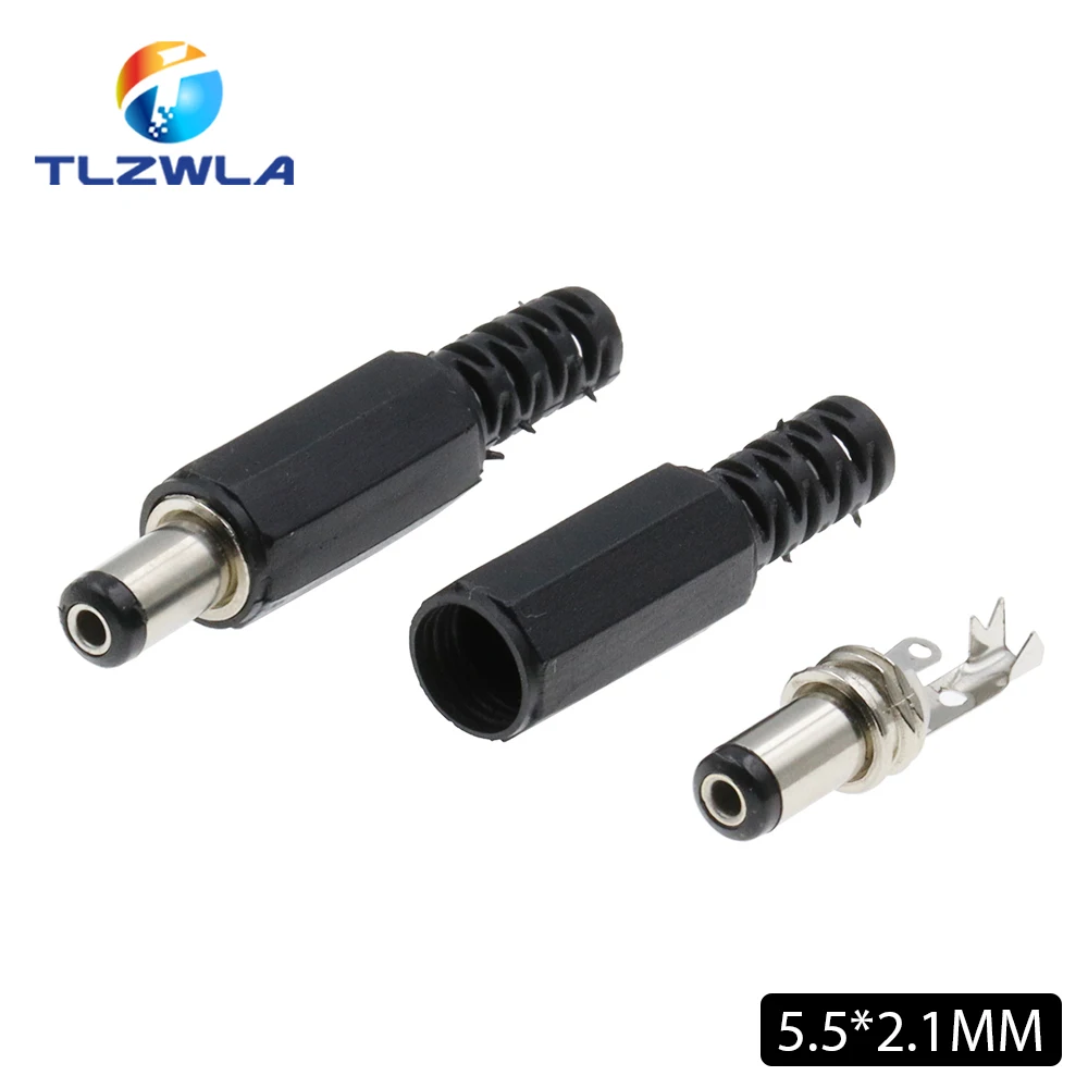 100PCS DC Power Plug 5.5*2.1mm 5.5*2.5mm 3.5*1.35mm