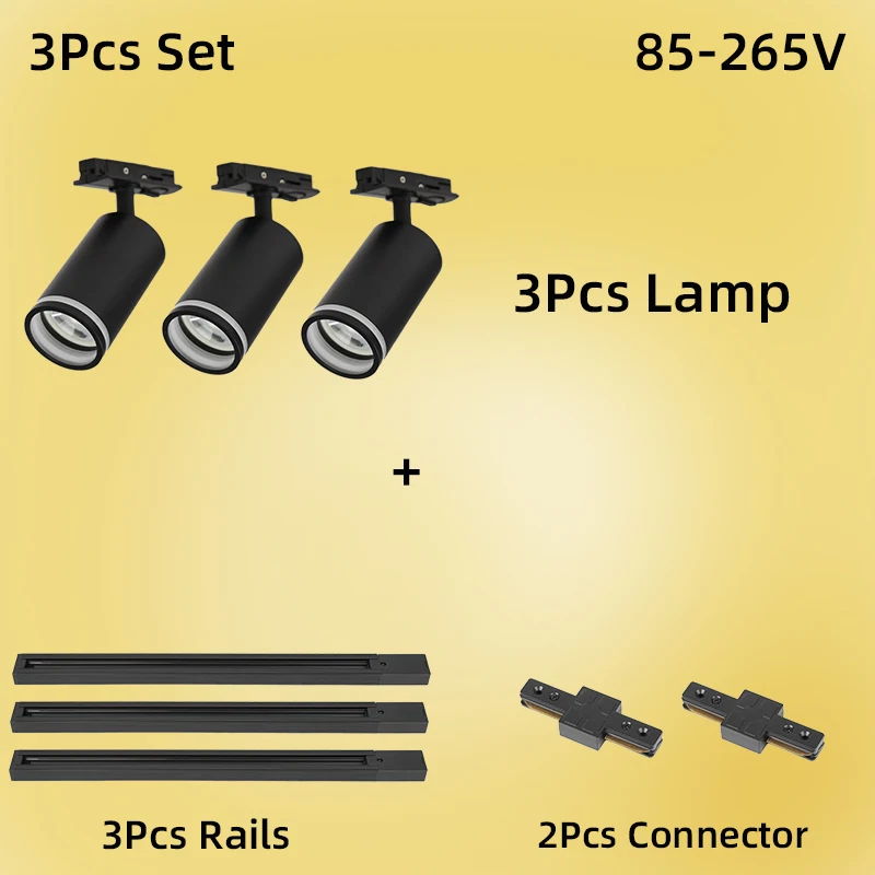 3pcs Black Set