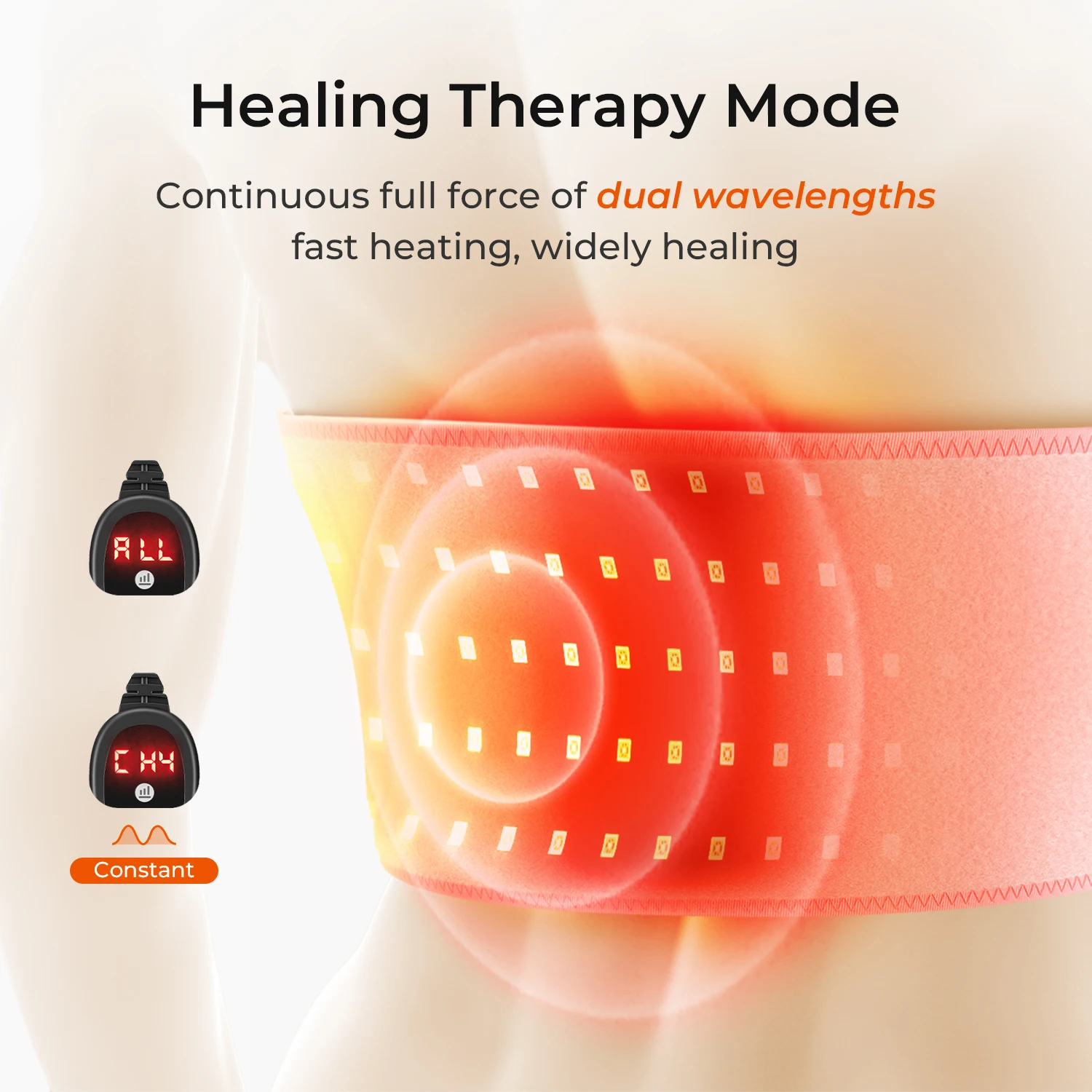 100 LED Red Light Therapy Massage Machine For Body Health Care Fat Loss Belt Infrared Lamp Back Pain Relief Waist Heating Belt light therapy belt red light therapy panel infrared therapy lamp led beauty lamp