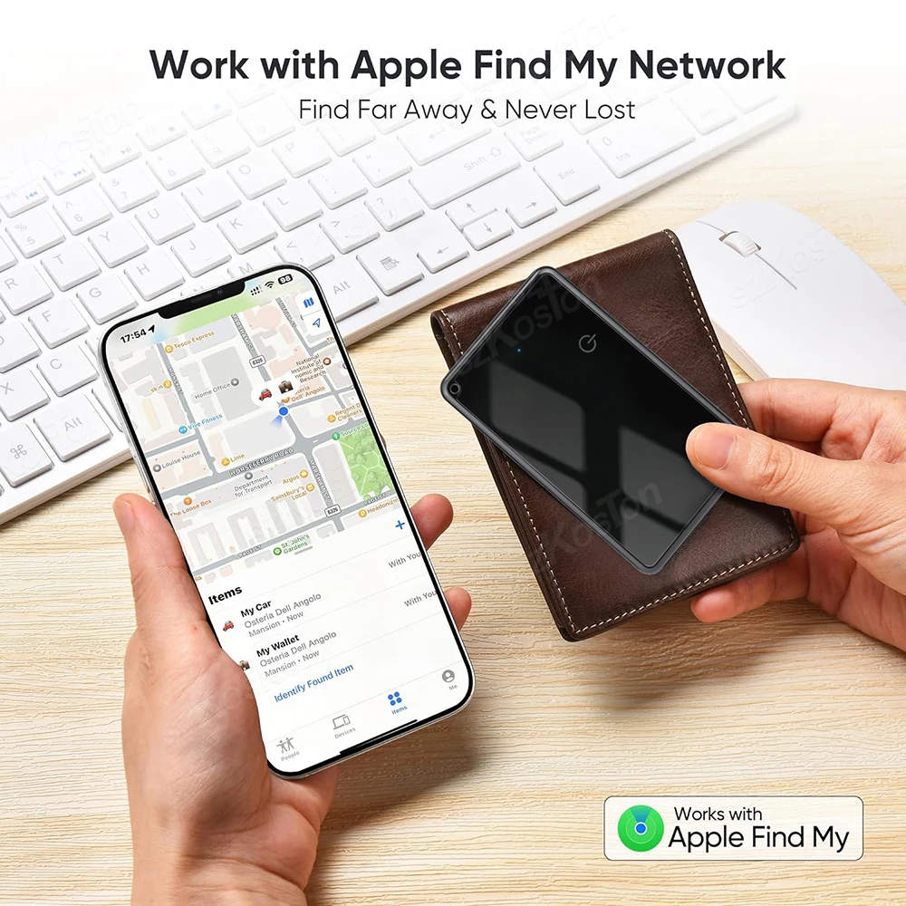 Card Finder GPS Tracker Works with Find My App for Wallet Smart