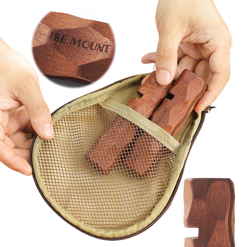 Wooden Heat Resistant Pan Handle Holder for Outdoor Camping