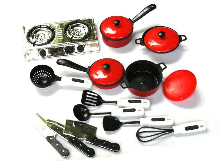 

13pcs Children's Kitchen Toy Simulation Cooking Cookware Kitchen Toys Set Pvc Kids Kitchen Play Pretend Play Cooking Tools Set