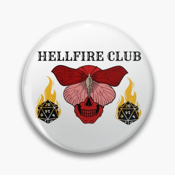 Stranger Things 4 Pin-Back Buttons 5-Pack Hellfire Club