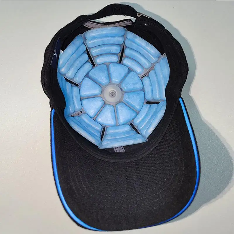 Heads Ice Pack Hat Cooling Foldable Ice Pack Cold Packs Multi-Functional Hat Cooling Healthy for Fishing Hiking Camping