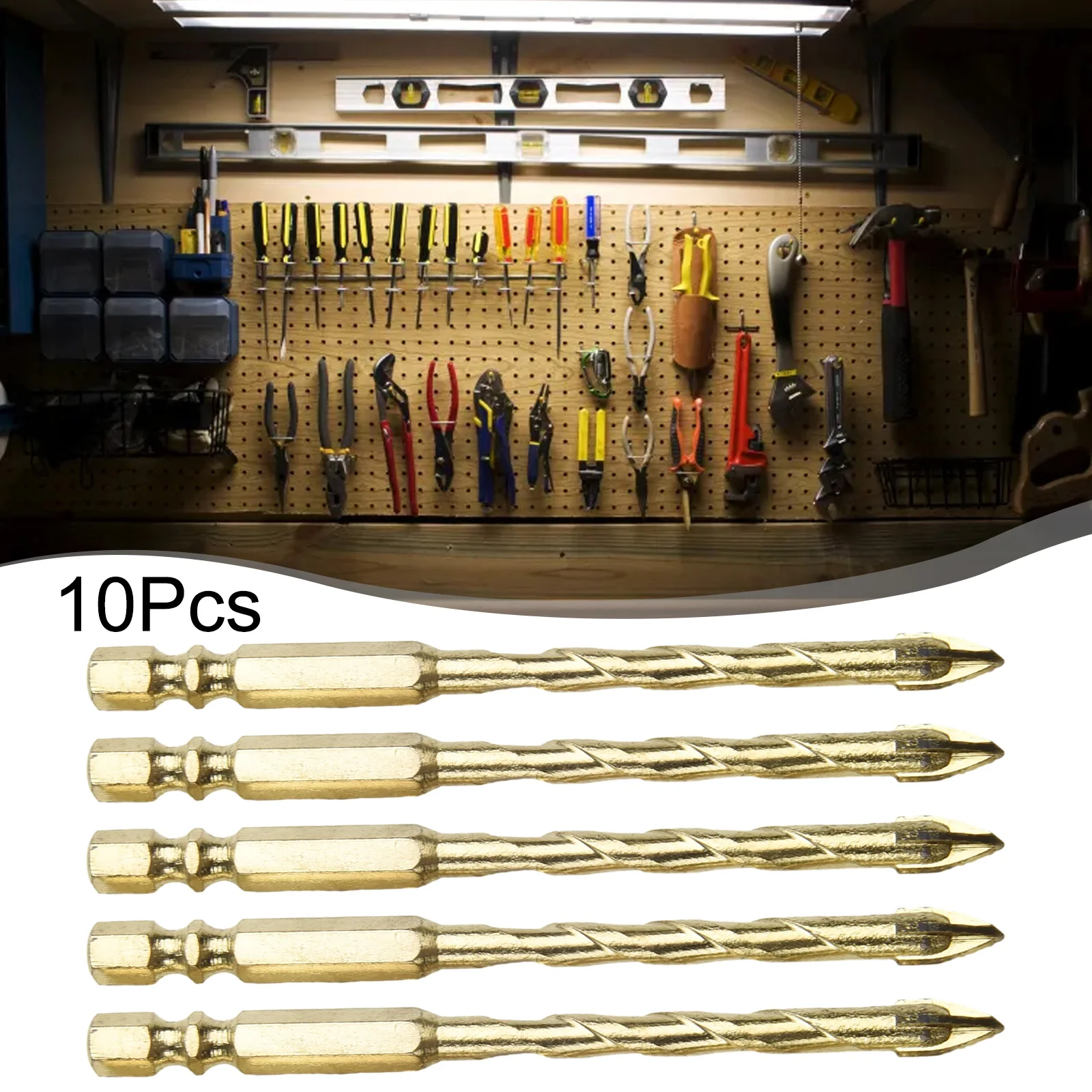 Hex Cross Triangle Drill Bit For All Ceramic Vitrified Tile Glass Marble Granite 10pcs 6mm Drill Bit Durable And Hot Sale 10pcs drilling holesaw cutting kit 8 50mm diamond coated hole saw durable cutter drill bit set for tile ceramic marble glass