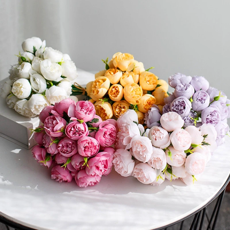 Elegant Peony Artificial Bouquet