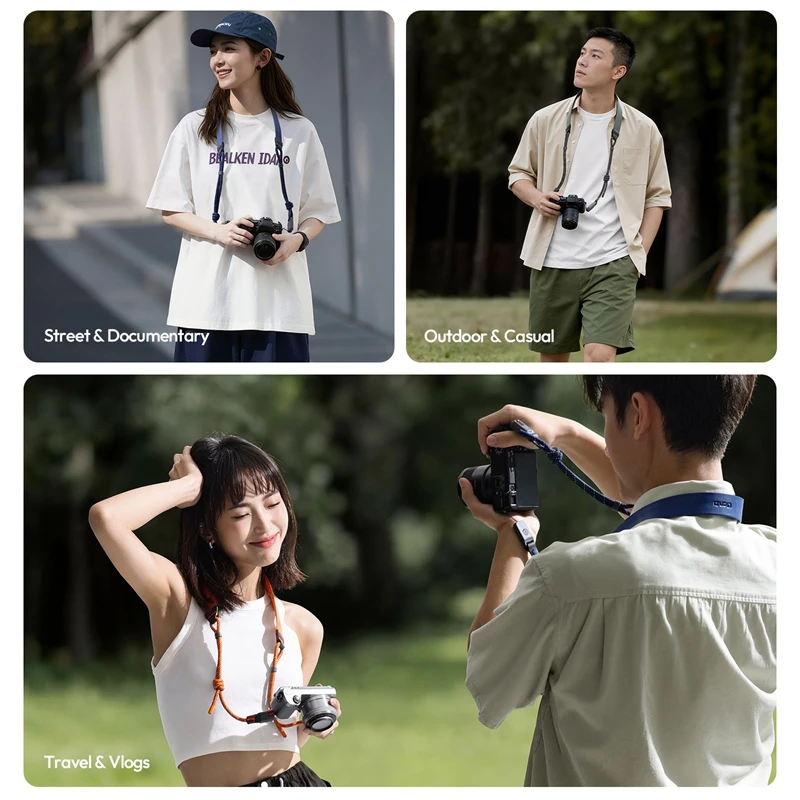 Ulanzi CSS2 U-Snap Camera Shoulder Strap Lite Quick Release System for Street Documentary Outdoor Casual Travel Vlogs Crossbody