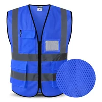 High Visibility Reflective Safety Vest with Zipper