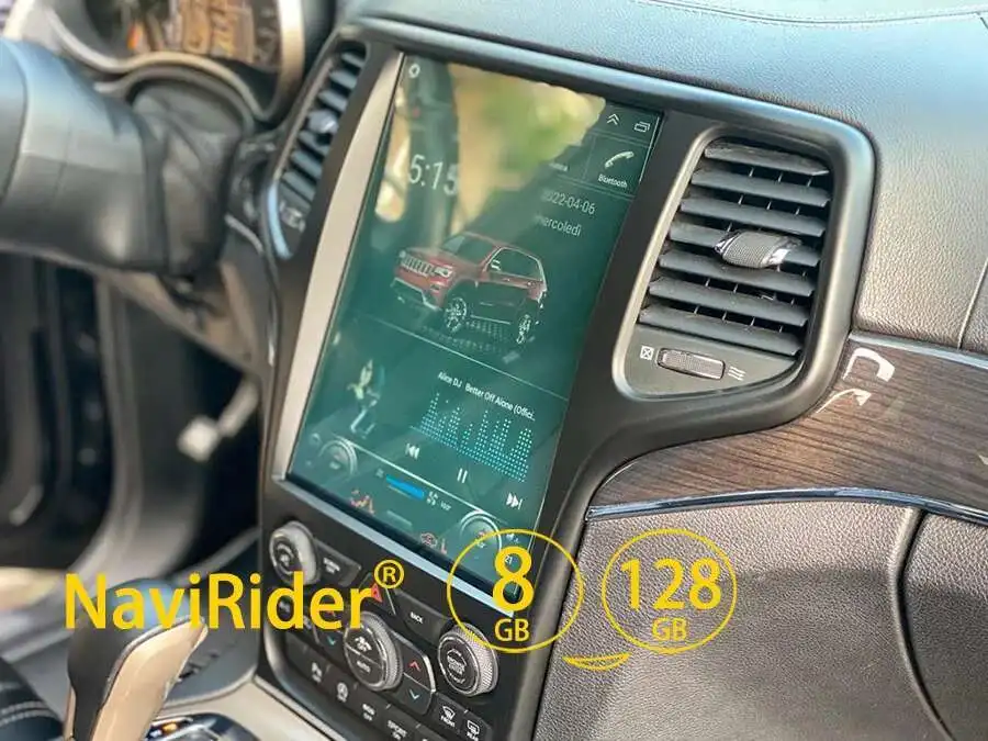 For Jeep Grand Cherokee 2017 2 Din Car Multimedia Stereo Radio Android 14 Screen