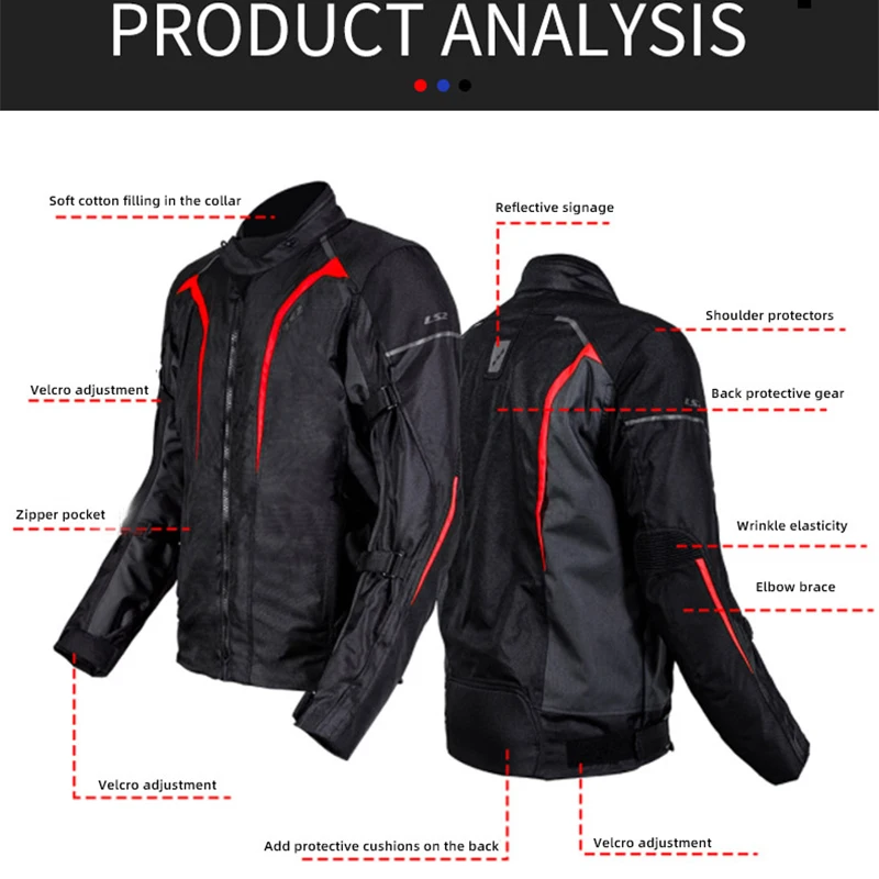 LS2 SEPANG MJ145 Motorcycle Jacket Autumn Winter Waterproof Warm CE Anti-fall Motocross Riding Men Women motorcycle jacket motorcycle clothing