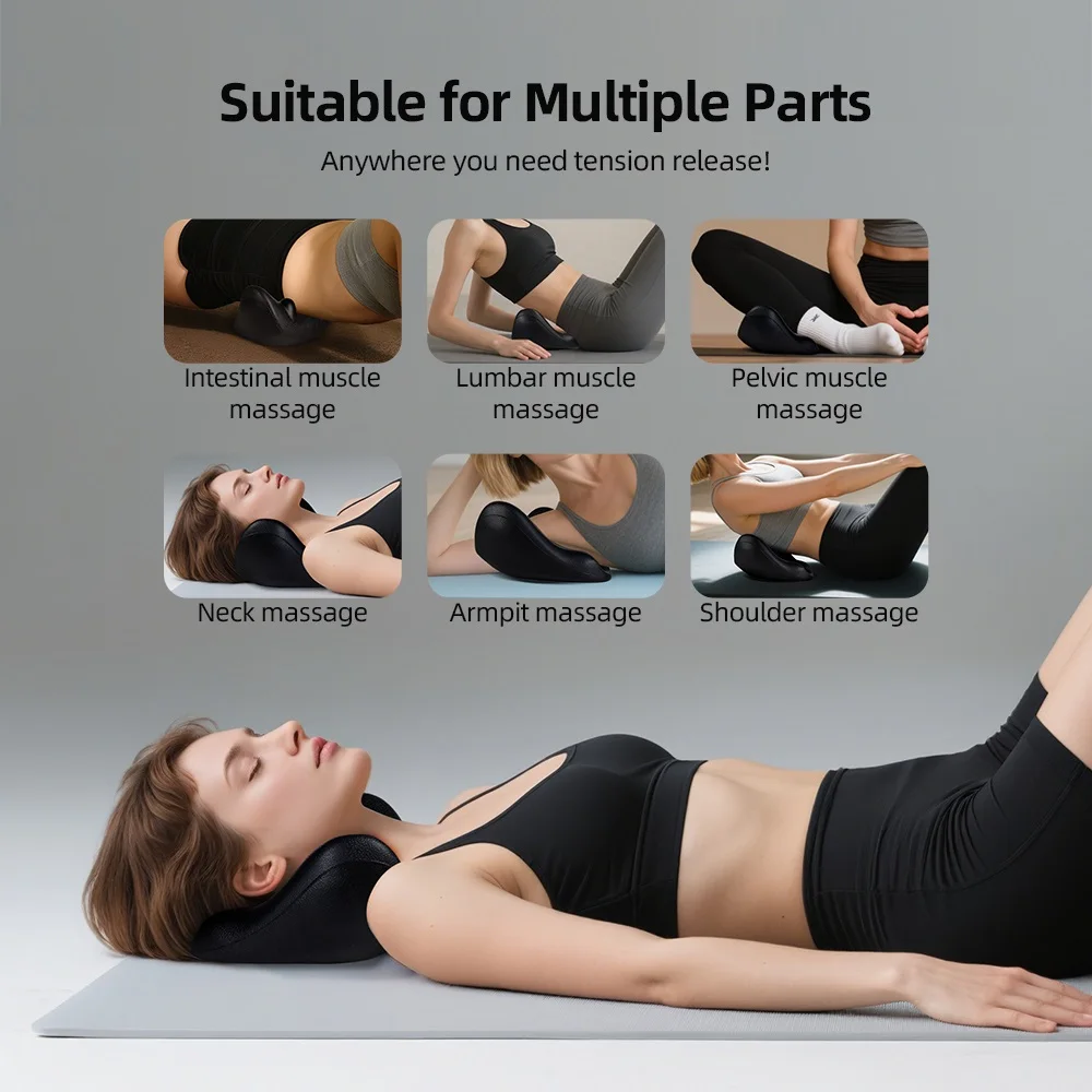 Iliopsoas Muscle Massage Pillow Core Gravity Point Massage Cervical Shoulder Fishtail PU Vertebrae Spine Prosthesis Massage Tool