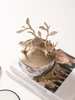 Light Luxury Aluminium Gold Tree Branch Decorative Glass Storage Jar Food Candy Jewellery Wedding Decoration Accessories 5