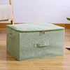 Cotton and Linen Storage Box Zipper Storage and Organization Box Fabric Covered Storage Box Folding and Sealing Box Underwear St 4