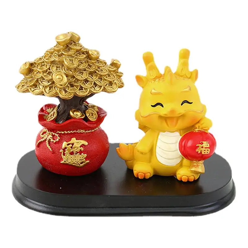 

Feng Shui Dragon Statue Resin Chinese Zodiac Dragon Figurine Blessing Lucky Fengshui Table Decor Collectible Sculpture Chinese