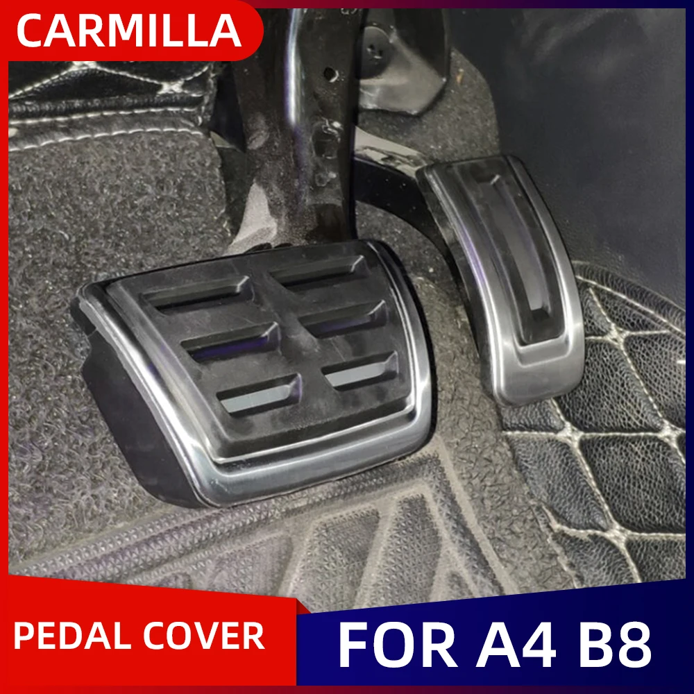 Gas Fuel Footrest Pedals Fit For Audi A1 A4 A6 Q5 8X GB B6 B8 C6 C7 C8 8R 80A Accelerator Brake No Drilling Pedal Cover Pads