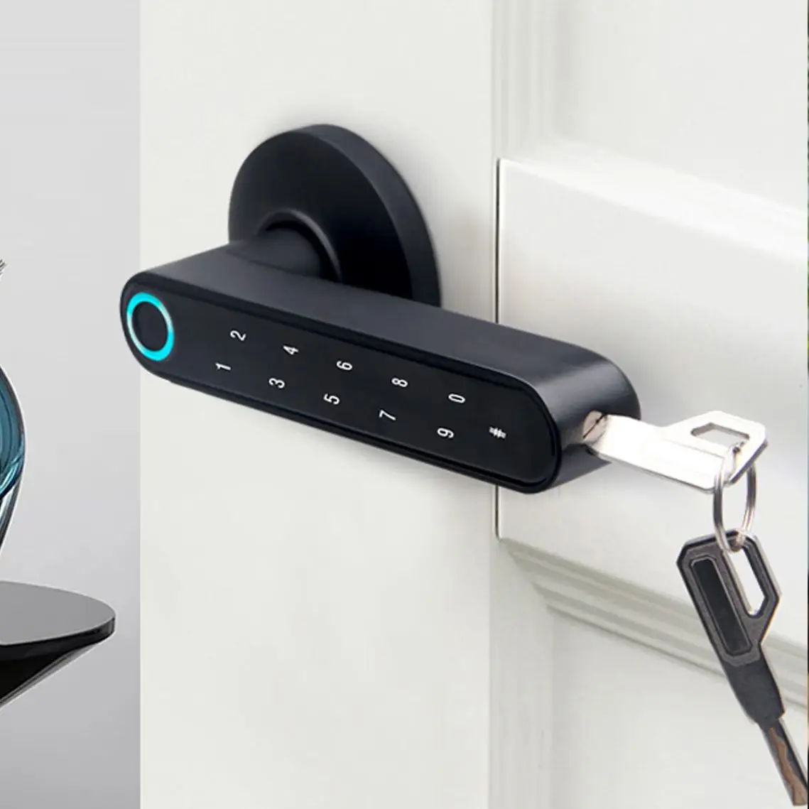 

WAFU Tuya Intelligent Wood Door Lock Biometric Digital Electronic Safe Combination Lock with Fingerprint Automation Residential