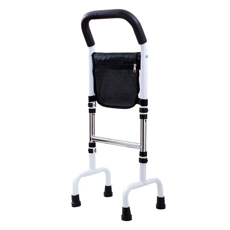 Height Adjustable Toilet three-in-one Bed Rail for Elderly Adults Assistance for Getting In and Out Bed Assist Bar walking aid w