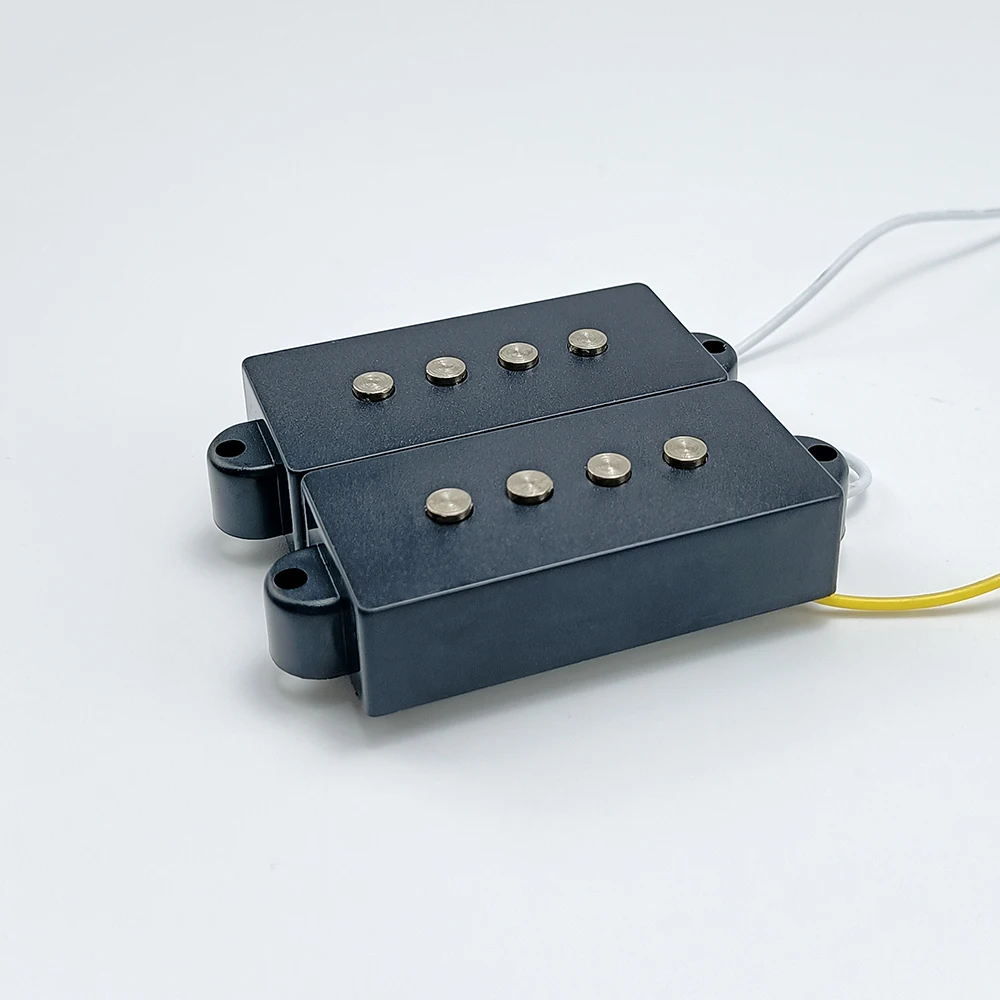 1 Satz Alnico 5 PB Bass Pickup und JB Bridge Pickup Schwarz ABS Spule für 4 Saiten Bass – Detail 5