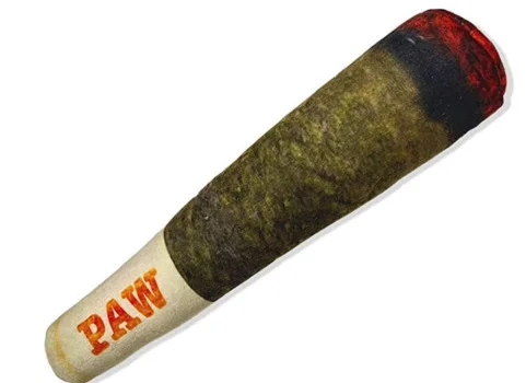 Funny Interactive Dog Toys - Cigar Design Plush Squeaky Pet thumbnail 2