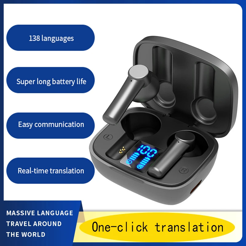 Наушники newWireless для трансляции за рубежом, Bluetooth, шумоподавление, синхронный перевод, поддержка 138 языков