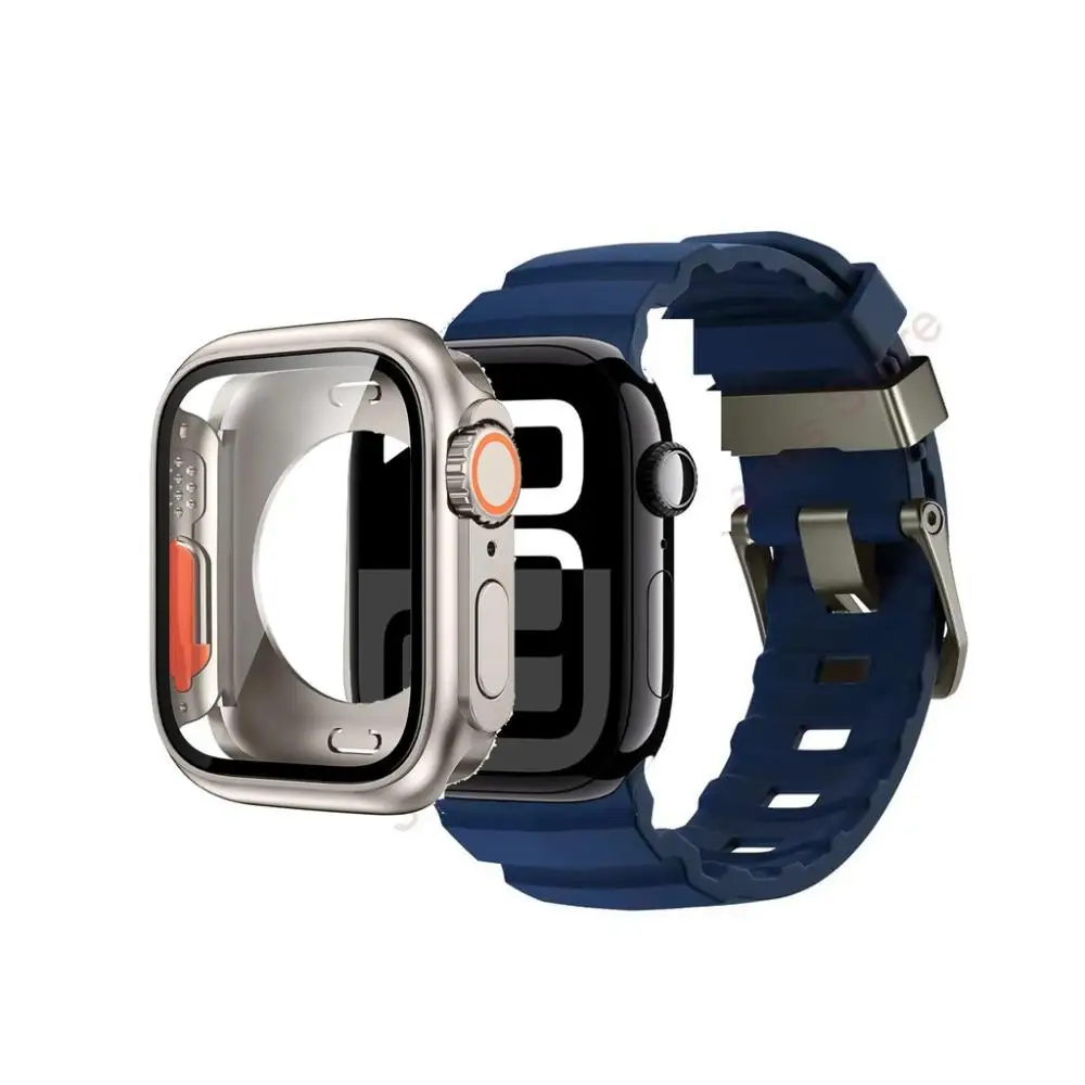 Premium Silicone Strap and Ultra Protective Case