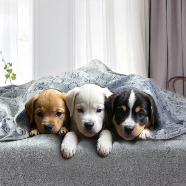 Paw Print Dog Blanket 5