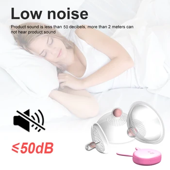 Nipple Sucker Vibrator Tongue Lick Nipple Suction Cups Vibrator Electric Breast Pump Breast Enlarge Massager Sex Toy for Woman 4