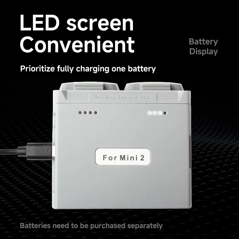 Chargeur Hub Batterie DJI Mini 2/SE/Mini 4K - Bidirectionnel USB