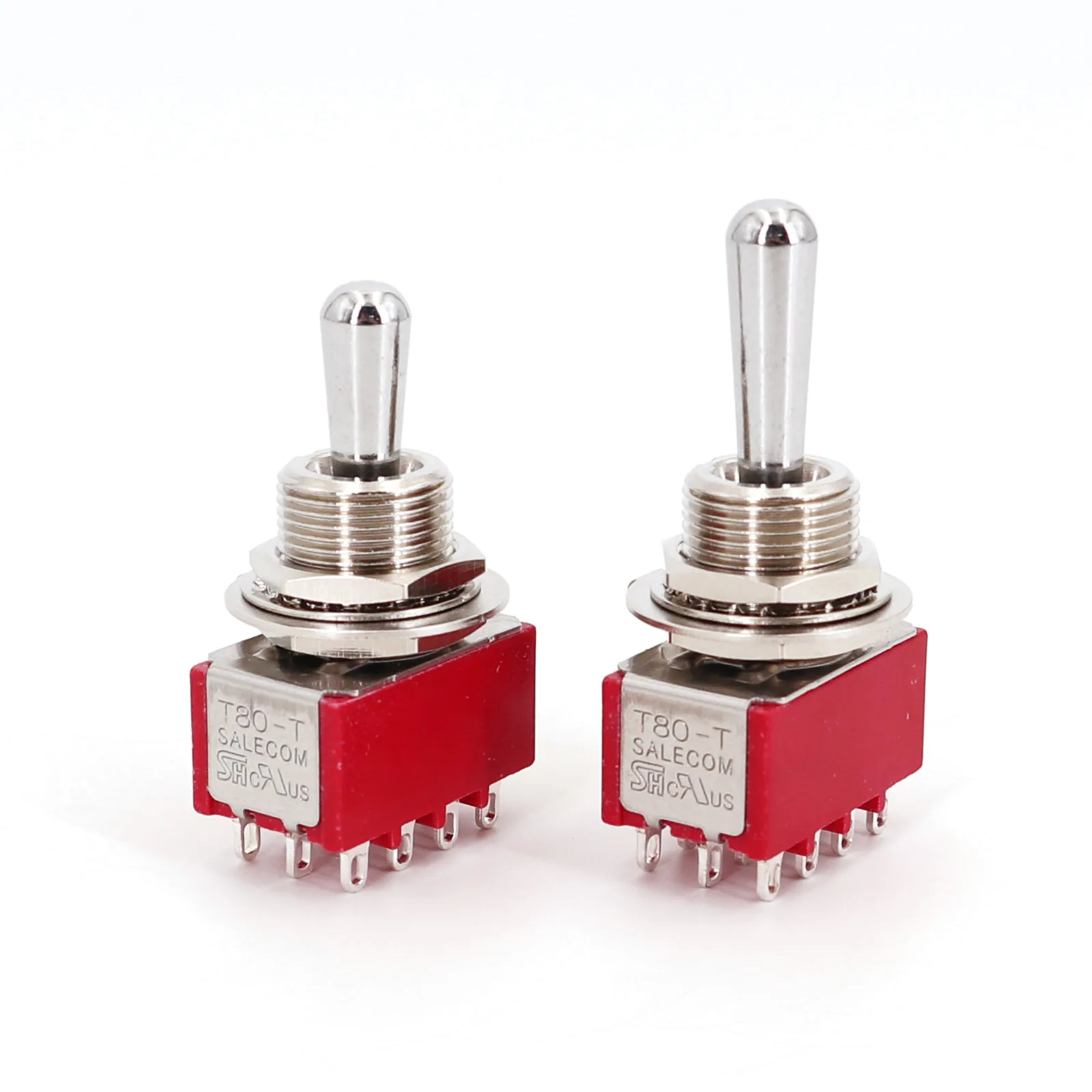 Stansport - 替芯付 Stansport Red Small & 12" スタンスポーツ 赤 Salecom T845-Z/Z1 12-Pin ON-ON-ON 4PDT 15/32 IN. Bushing
