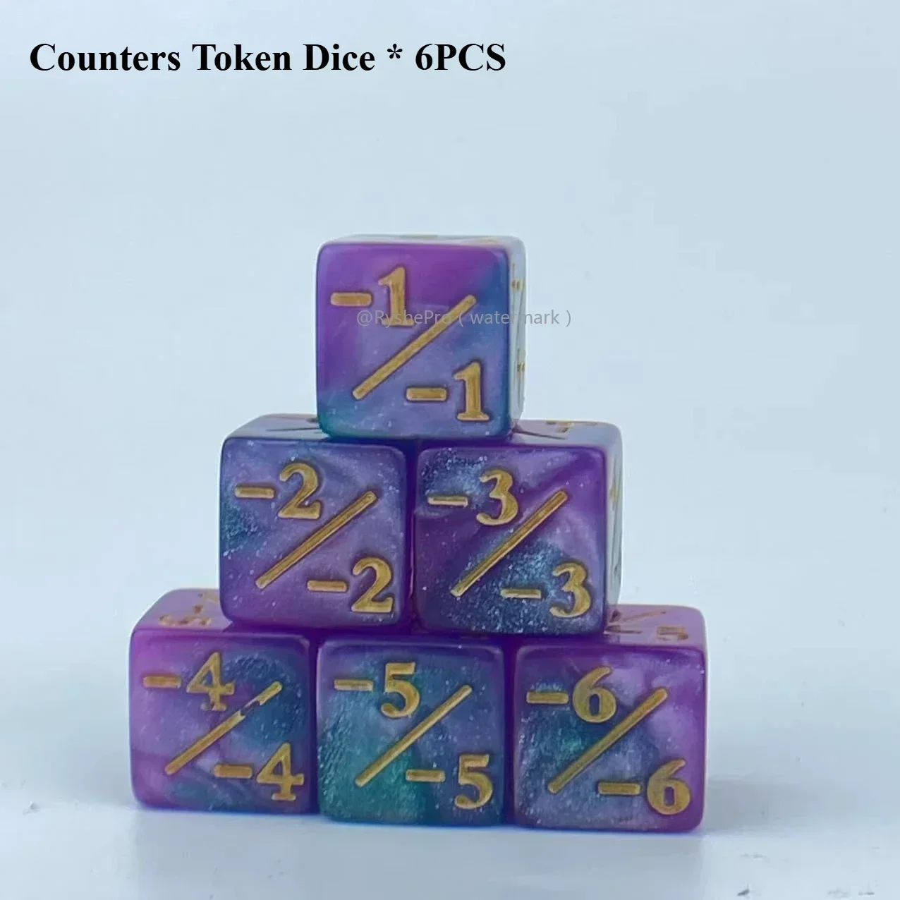 24 Dados Contadores De Lealtad De 16 Mm Con Números Dorados Para MTG Y CCG – Incluye Bolsa De Almacenamiento, Set De 12 Blancos Y 12 Negros, Resistentes Y Fáciles De Leer