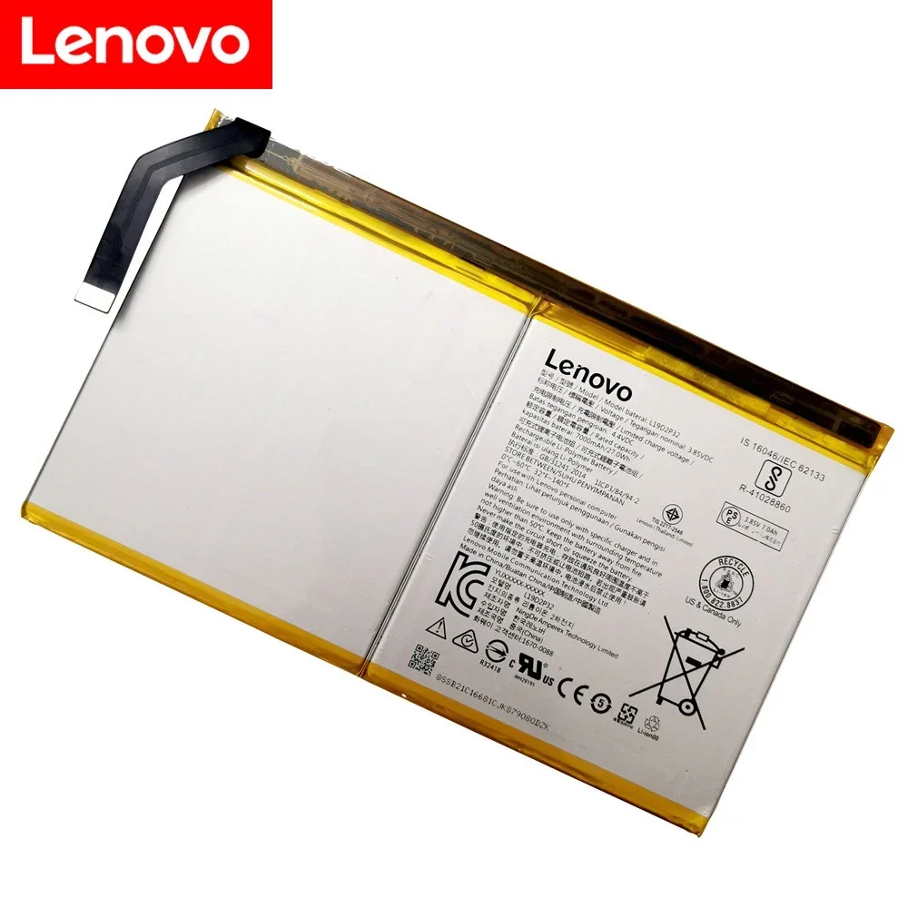 100% Original New L19D2P32 Tablet Battery For Lenovo YOGA TAB 5 Smart Tab PRC WOR YT-X705L YT-X705X YT-X705F 7000mAh Batterij