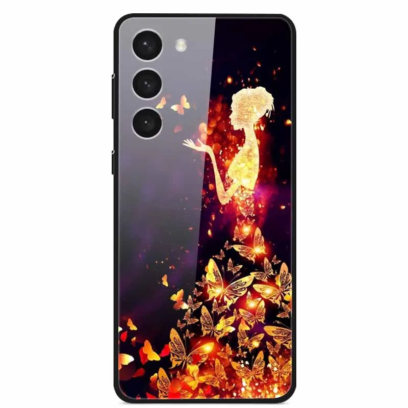 Premium Tempered Glass Case with Space-Themed Design and Enhanced Bumpers
