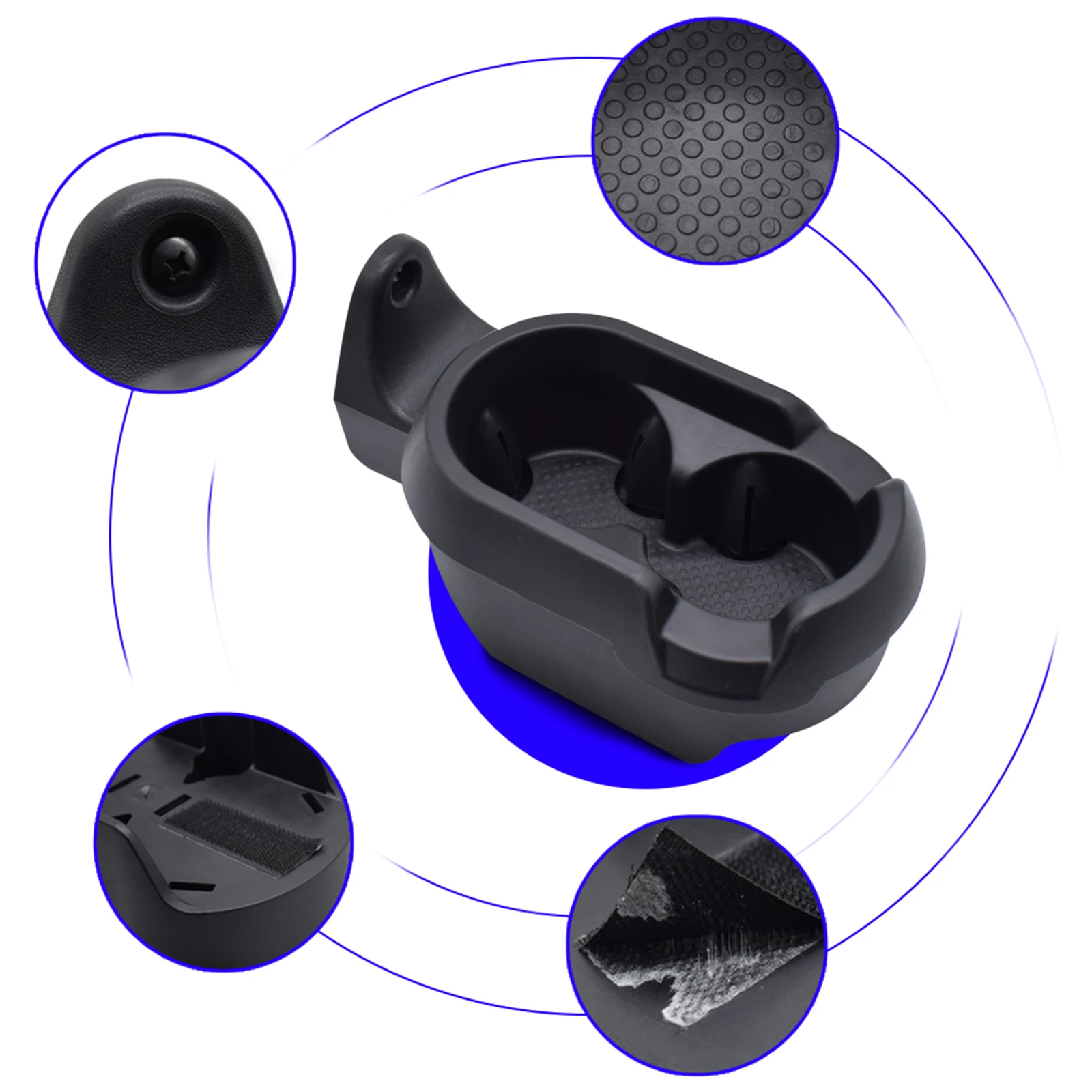 자동차 컵 음료 홀더 센터 콘솔 Smart Fortwo 451/450 용 더블 컨테이너 주최자 보관함 1998 - 2011 2012 2013 2014