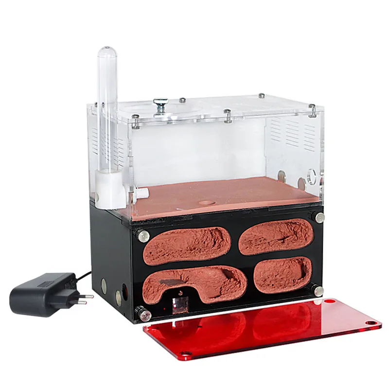 Ant Farm Supplies Ant Farm Insect Observation Box Insect Cage Ant farm acryl with drinker Temperature Control Concrete Ant Nest Infinite Expansion Insect House Colony Drinker Anthill Kit