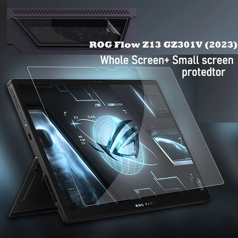 Antiriflesso Antigraffio E Copertura Della Luce Blu Intero Schermo + Piccola Protezione Dello Schermo Per Asus Rog Flow Z13 Gz301V (2023)
