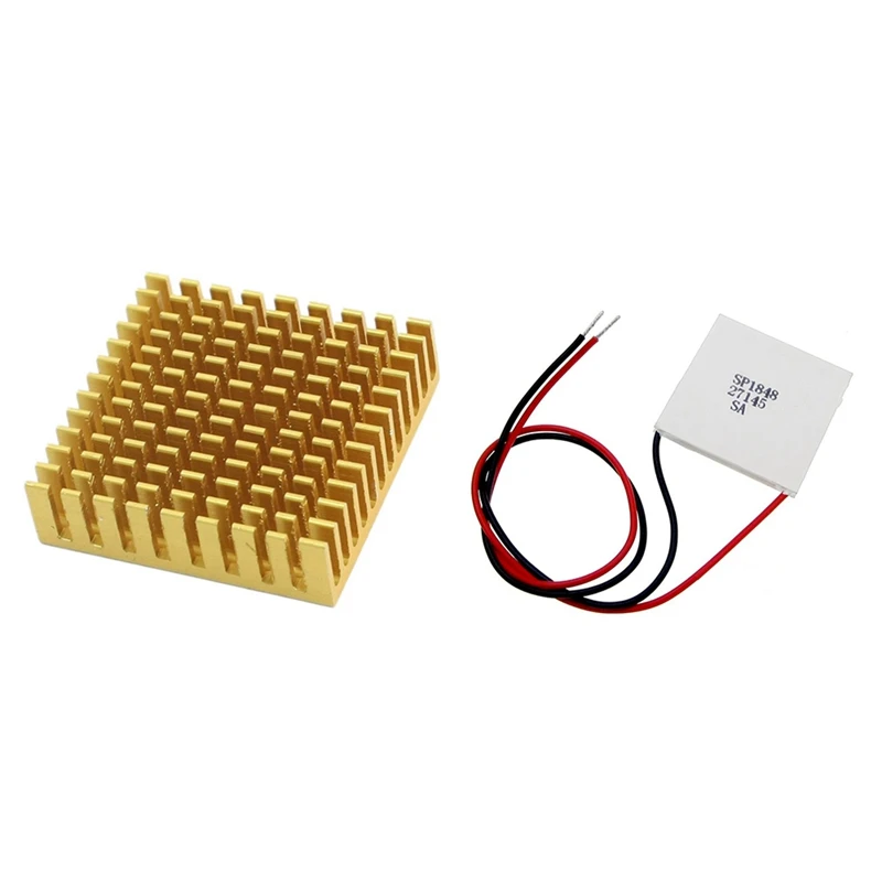 40Mmx40mmx11mm Heatsink Cooling Cooler Fin For CPU & 40X40mm Simple Module Thermoelectric Generator Semiconductor |