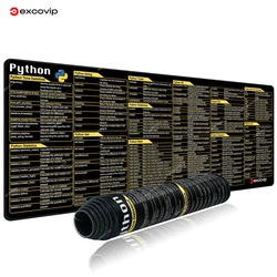 EXCO Large Python Programming Shortcut Mouse Pad with Stitched Edges and Non - Slip Base - 800x300x2mm (Python)