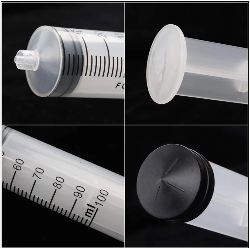 1 pcs 150ml/200ml/300ml Measuring Syringe &Silicone tube Reusable Hydroponics Nutrient Measuring