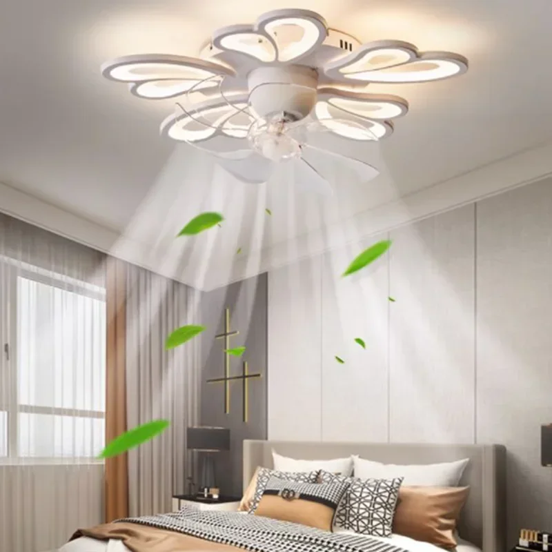 Modern LED Ceiling Fan Lamp Ceiling Fan With Remote Control Bedroom Dining Rooms Living Rooms Lights LED Electric Fans For Home