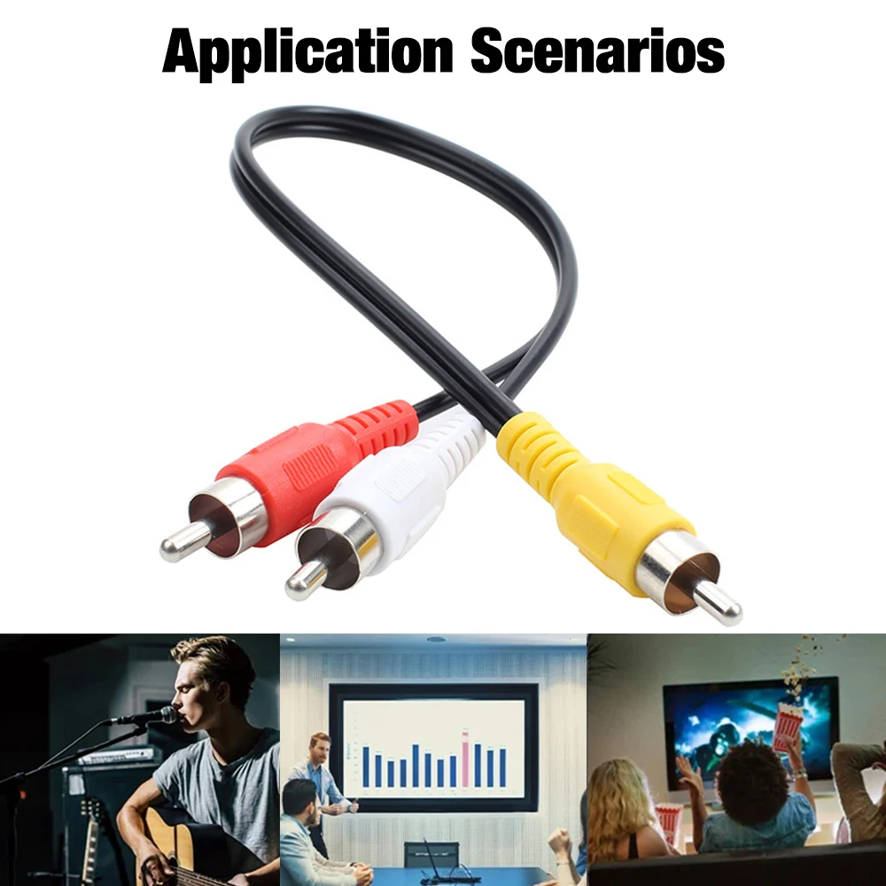 Premium RCA Y Splitter Cable - 1 In 2 Out Audio Adapter